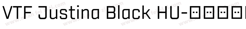 VTF Justina Black HU字体转换